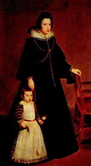 Diego Velazquez Dona Antonia de Ipenarrieta y Galdos y su hijo don Luis oil painting picture